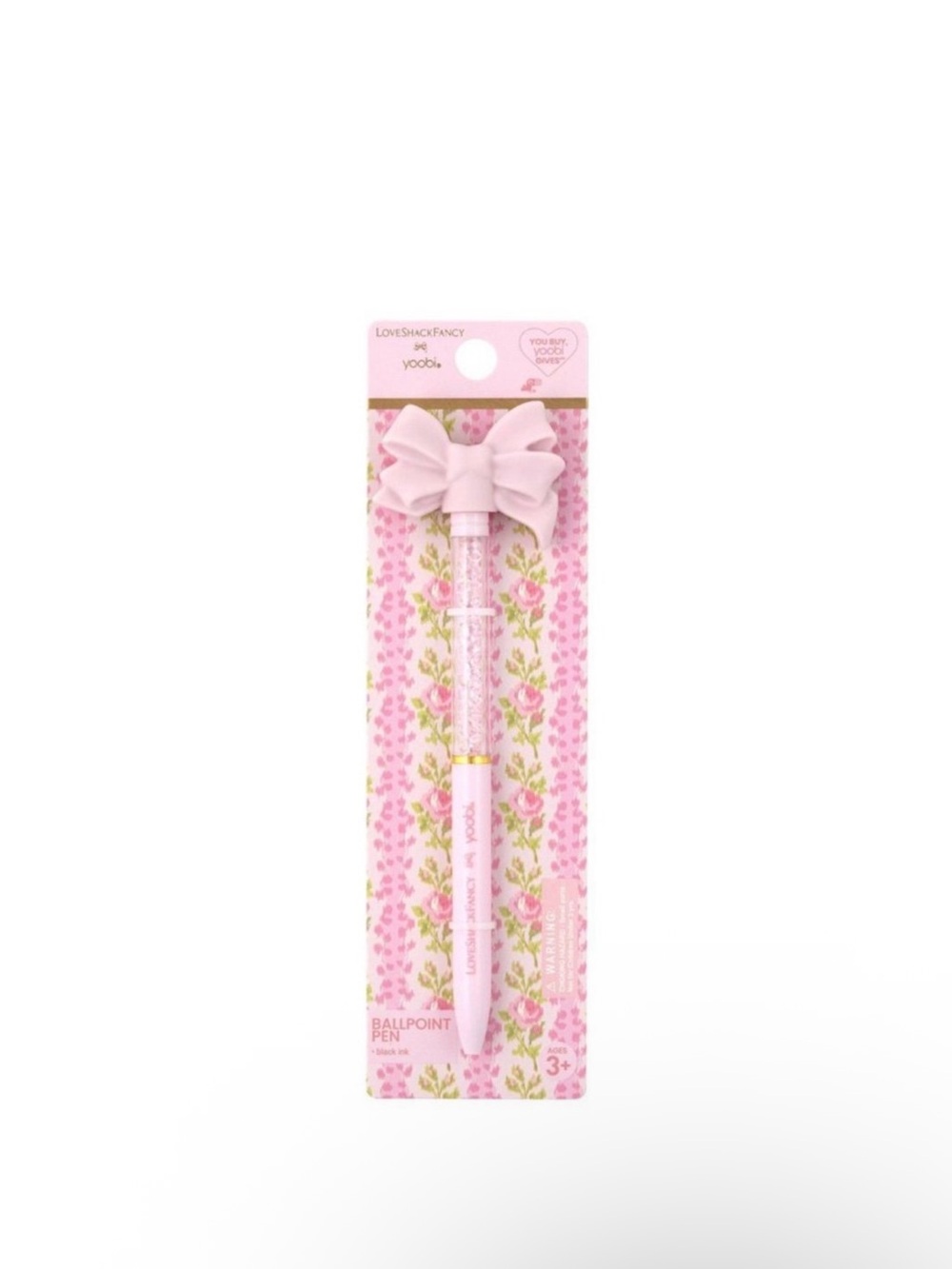 Love Shack Fancy x Yoobi Target Pink Bow Pen